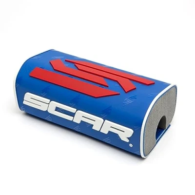 Afbeelding van SCAR Stuurschuim 28 3D zonder stang Moto Cross Quad Dirt Bike Enduro Supermotard Blauw