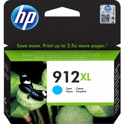 Afbeelding van HP 912XL originele high capacity cyaan inktcartridge (3YL81AE)