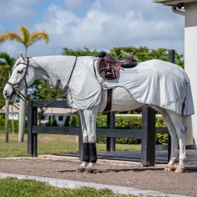 Afbeelding van Horseware Vliegendeke Amigo Flyrider Zilver/Grijs
