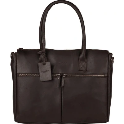 Afbeelding van Burkely Fundamentals Vintage 15.6 inch Laptoptas, Dames, Maat: One Size, Brown