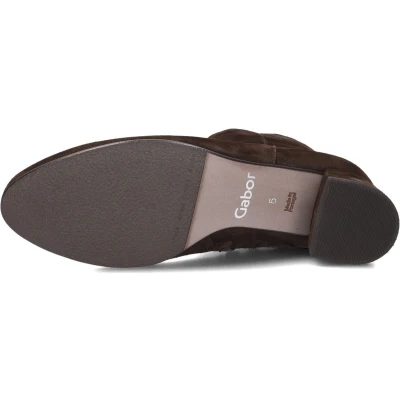 Afbeelding van Gabor Korte laarzen, Dames, Maat: 42.5, Chocolate Schoenen