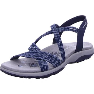 Afbeelding van Skechers Reggae SLIM TURN IT UP Outdoorsandalen, Dames, Maat: 36, Blau Soft synthetic