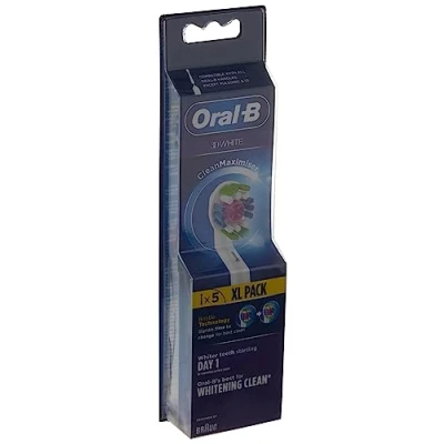 Afbeelding van Oral B 3D White Opzetborstel Met CleanMaximiser technologie, Verpakking Van 5Stuks