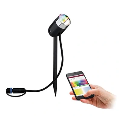 Afbeelding van Paulmann colour Spot Pike 94283 Verlichtingssysteem Plug&amp;Shine ZigBee LED 4.5 W Warmwit Antraciet