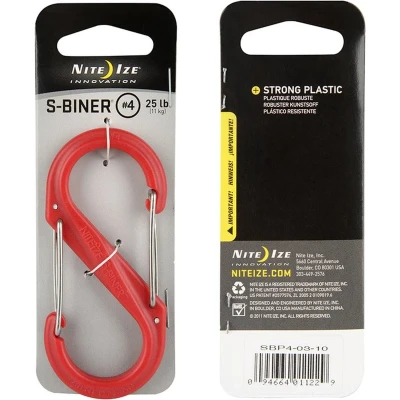 Afbeelding van Nite Ize S Biner #4 plastic rood