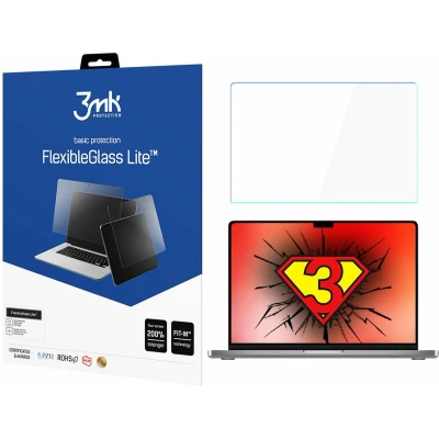 Afbeelding van Apple MacBook Pro 14&quot; M1/M2/M3 3mk FlexibleGlass Lite 15&#039;&#039;