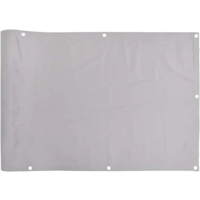 Afbeelding van Tuinscherm 1000x120 cm PVC grijs