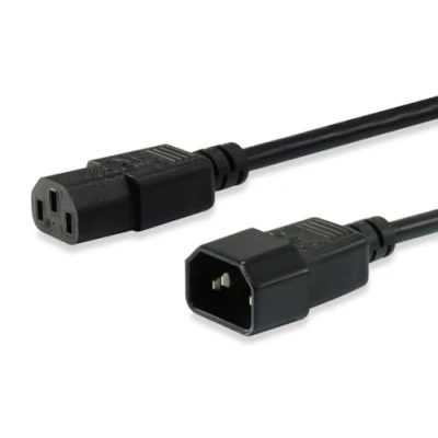 Afbeelding van equip IEC C14 &gt; C13 St/Bu 1,80m (1.80 m), Stroomkabel