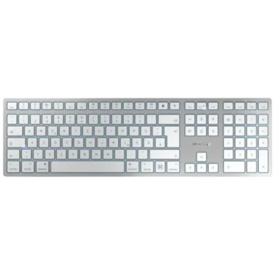 Afbeelding van Randapparaten: Toetsenborden: CHERRY KW 9100 SLIM FOR MAC toetsenbord USB + Bluetooth QWERTZ Duits Zilver