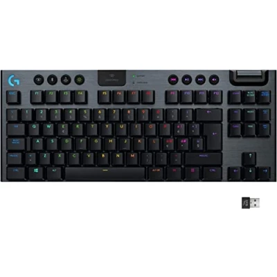 Afbeelding van Logitech G 915 LIGHTSPEED TKL Tenkeyless, mechanisch gamingtoetsenbord, verlaagd profiel, GL Tactile Switches, LIGHTSYNC RGB, + 40 uur batterijduur, Italiaans QWERTY zwart