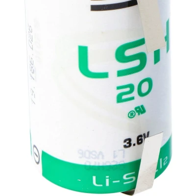 Afbeelding van SAFT LSH 20 lithiumbatterij 3.6V Primaire LSH20 met U soldeertags
