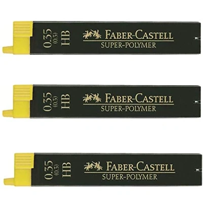 Afbeelding van potloodstiftjes Faber Castell Super Polymer 0,35mm HB