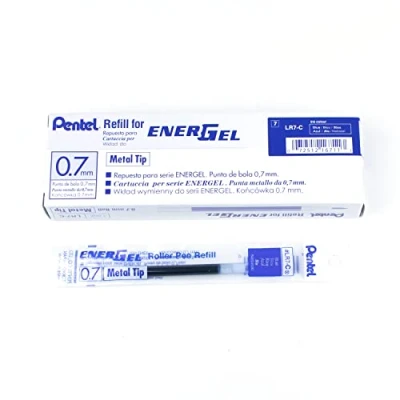 Afbeelding van Gelschrijvervulling Pentel LR7 energel blauw 0.4mm Omdoos a 12 stuk stuks