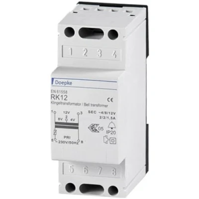 Afbeelding van Doepke 09980033 Beltransformator 4 V, 8 12 V 2 A