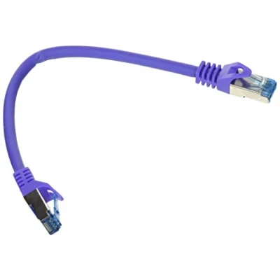 Afbeelding van Cat6a S/FTP PIMF LSZH Paars 0.25 meter Netwerkkabel Computerkabel Kabel