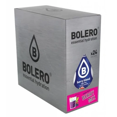 Image de boisson Boléro BERRY MIX 24x9g I rafraîchissante en poudre sans sucre édulcorée à la stévia Vitamine C pour diabétiques arômes de baies boissons famille et les amis
