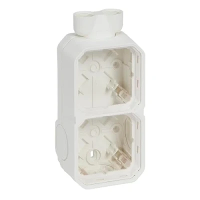 Afbeelding van Legrand Plexo Opbouwdoos 2 Mechanismen 2Xm20 Ingang Ip55 Ik08 Wit