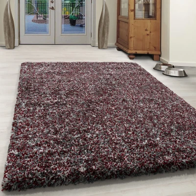 Afbeelding van Rainbow Soft Shaggy Hoogpolig Vloerkleed Rood 80x250 cm