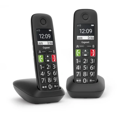 Afbeelding van Gigaset E290R Duo Big Button Black