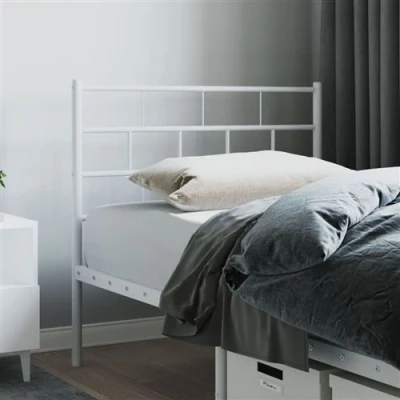 Afbeelding van Hoofdbord 80 cm metaal wit