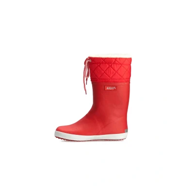 Afbeelding van Aigle Giboulee 2 Unisex Regenlaarzen voor kinderen, Maat: 33, Rouge/blanc Natuurrubber