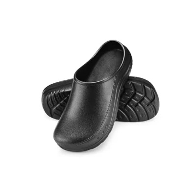 Afbeelding van ESTRO Clogs voor dames, tuin, klompen, kunststof, heren, klomp, licht, tuinklomp heren CC01, zwart.