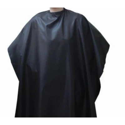 Afbeelding van Nebur Kapmantel economy zwart 148x112cm Haibu by Kapperskorting.com
