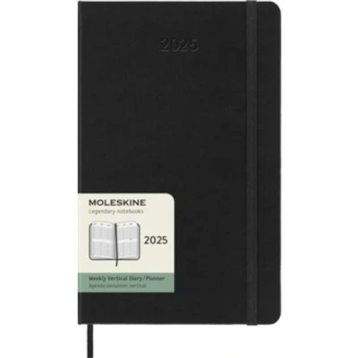 Image de Agenda civil Moleskine semainier grand format couverture rigide 2025 noir