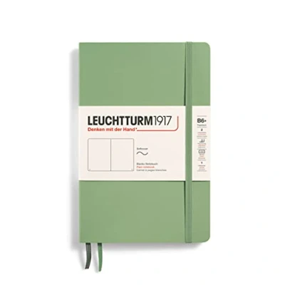 Afbeelding van Leuchtturm notitieboek softcover 19x12.5 cm blanco sage Notebook 4004117593376
