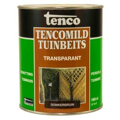 Afbeelding van Tenco Tencomild Transparant Donkerbruin Tuinbeits 1 liter