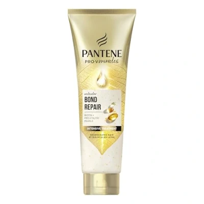 Afbeelding van Pantene Molecular Bond Repair Diepe revitaliserende haarbehandeling met biotine Pro V formule 150 ml voor extreem droog en beschadigd haar, laat het haar zichtbaar meer achter