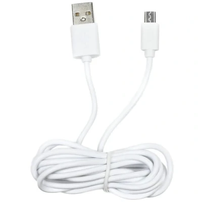 Afbeelding van Benson Mobiele Oplader USB naar Micro Kabel 1 meter Wit