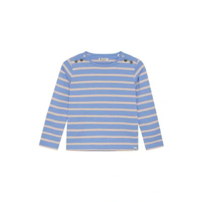 Afbeelding van Noppies T shirt Priceville Stripe Pattern Blue Maat 92