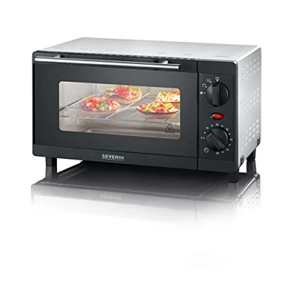 Afbeelding van Severin Bak En Toastoven, Incl. Grillrooster Bakplaat, 800 W, 9 L, To 2054, Wit Zilver/Zwart