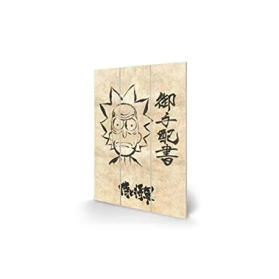 Afbeelding van Poster Rick &amp; Morty Wanted Wood 295 X 20 Cm Multicolor