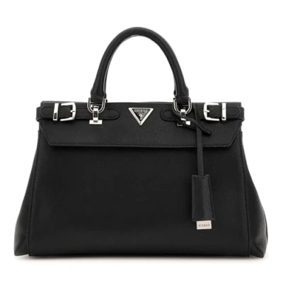 Afbeelding van Guess Eco Ali Luxury Satchel black Damestas