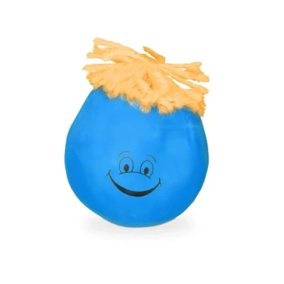 Afbeelding van Relaxdays stressbal anti lachen 9 cm knijpbal 120 g grappig gezicht