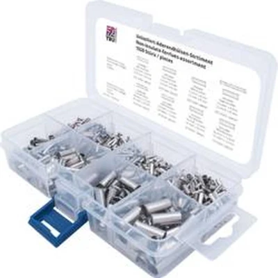 Afbeelding van TRU COMPONENTS T1903C034 Assortiment adereindhulzen 0.75 mm², 1 1.5 2.5 4 6 10 16 mm² Ongeïsoleerd 1020 onderdelen