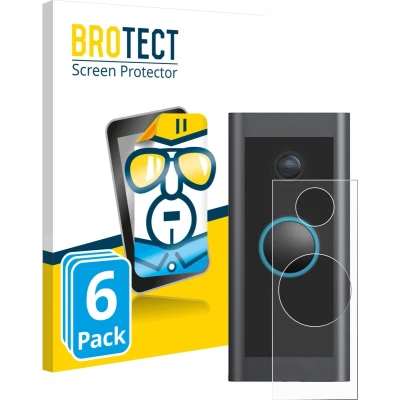 Afbeelding van BROTECT Screenprotector voor Ring Video Doorbell Wired Folie Beschermfolie transparant (6 Stuks)