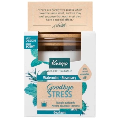 Afbeelding van Kneipp Goodbye Stress Geurkaars Watermint Rosemary 145GR