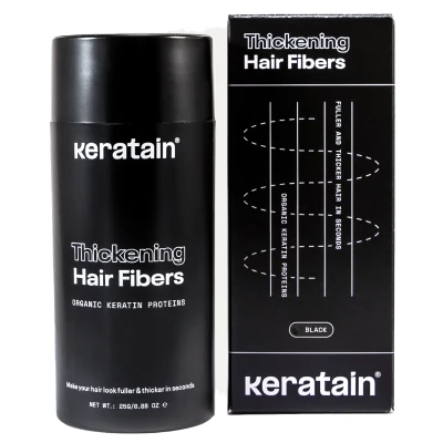 Afbeelding van Keratain Thickening Hair Fibers Black 25 gr