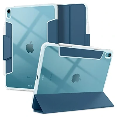 Afbeelding van Spigen Ultra Hybride Pro hoes compatibel met iPad Air 6e generatie 11 inch M2 (2024), 5e (2022), 4e (2020) blauwgroen