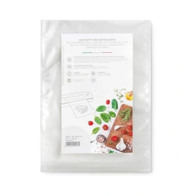 Afbeelding van Magic Vac, 50 vacuümzakken voor levensmiddelen, 25 x 35, ideaal vriezer, koelkast, ontdooien in de magnetron, koken, vacuüm koken oven of stoom, zonder etiket, gecertificeerd