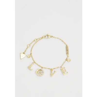 Afbeelding van Guess LOVE Armband Yellow goldcoloured, Dames, Maat: Small, gold coloured