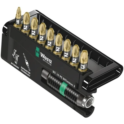 Afbeelding van Wera 10 delige bit check bitorsion 2 bitset pozidrive