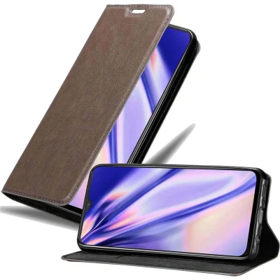 Afbeelding van Cadorabo Hoesje geschikt voor OnePlus 7 in KOFFIE BRUIN Beschermhoes met magnetische sluiting, standfunctie en kaartvakje Book Case Cover Etui