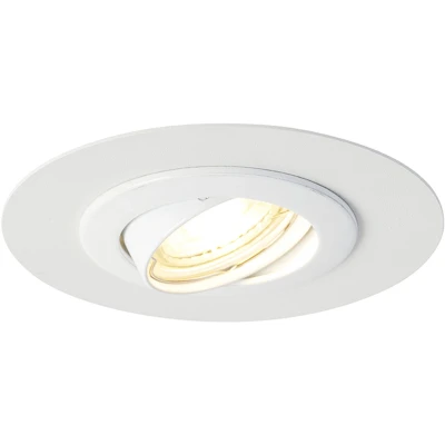 Afbeelding van QAZQA edu Moderne Grote inbouwspot 1 lichts Ø 13 cm Wit Woonkamer Slaapkamer Keuken