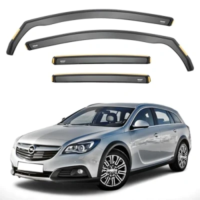 Afbeelding van iSpeed 4 stuks windschermen voor Opel Insignia Estate MK1 2008 2017 5 deurs Touring Houd je auto geventileerd in de regen vermindert windturbulentie getint kanaaltype
