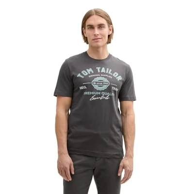 Image de TOM TAILOR T shirt pour homme, 10899 Tarmac Grey., 3XL