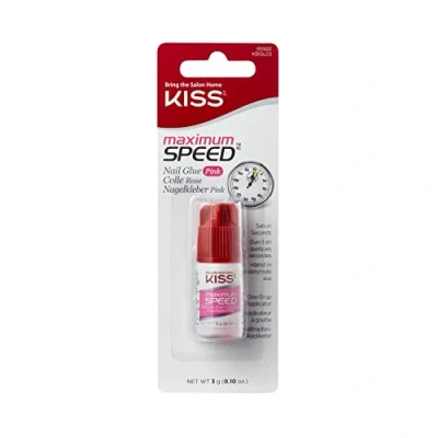 Afbeelding van Kiss Nagellijm Maximum Speed Pink Nail Glue Gellak Nagel Lijm Kunstnagels